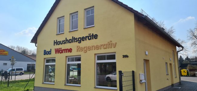 Vorderansicht Unternehmenssitz Scholze Haustechnik