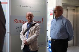 Eröffnung der Ausstellung Stillgeschwiegen am 03.05.2024 im Lichthof des Alten Rathauses